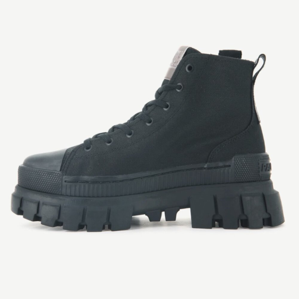 Palladium Revolt Hi Tx Sneaker Boots 97242-010 S14 Black Shoes Womens Stompers - Picture 12 of 16